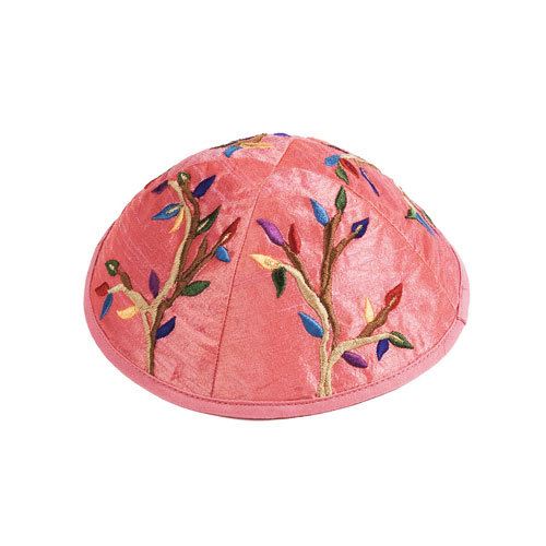 Jewish pink kippah with - jewish,