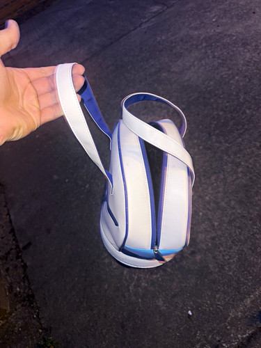 Mizuno white blue - white/blue, faux