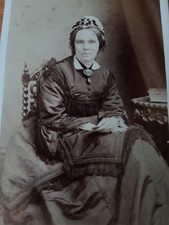 CDV Woman Decorated Dress &