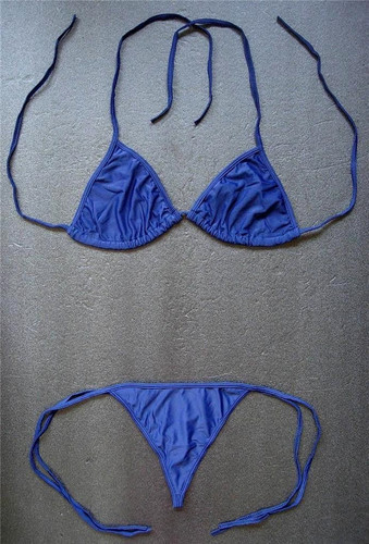 Sexy dark blue string bikini - dark, g-string