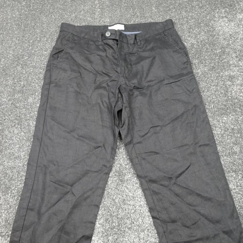 Next pure linen trousers black - trousers,