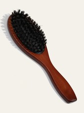 Natural bristle hairbrush - natural,