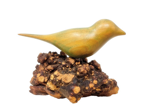 Hand carved bird sculpture - hand, on