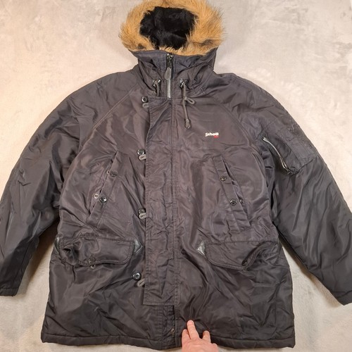 Schott parka mens medium black - schott,
