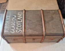 Large Vintage Steamer Trunk