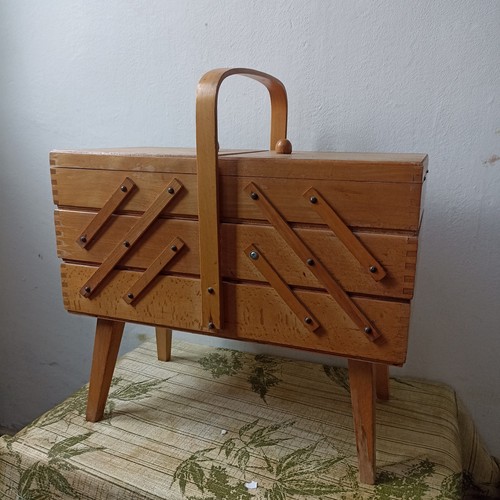 Vintage wood accordion - wood,