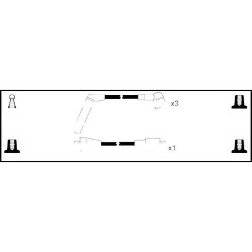 Leads ignition cables kit - ignition,