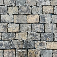 Reclaimed mixed granite cobble - mixed,
