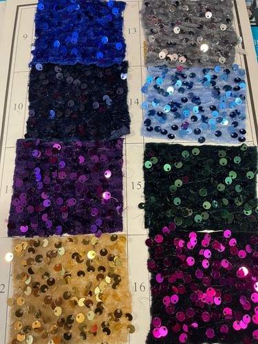 Sequin velvet velour - sequin, material