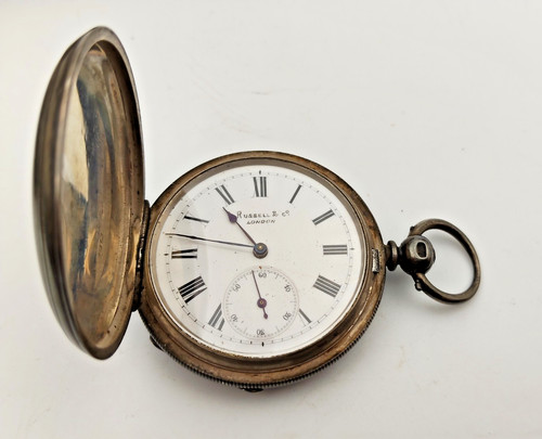 Antique stirling silver pocket - antique,