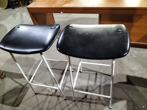 Pair mid century stools - of, mid-century