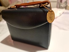 Dulwich Designs Genuine Leather Travel Jewellery Box Navy