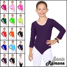 Girls Dance Leotard Kids Plain