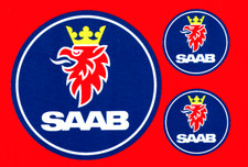 3X COMPATIBLE WITH SAAB SCANIA GRIFFIN HGV EMBLEM DECAL VINYL STICKERS FREE P&P
