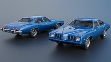 Pontiac Grand Am 4 Door 1973 Model Car Kit  3D Printed  1/8 to 1/25 Scale
