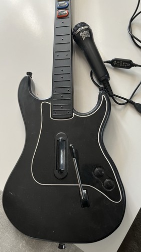 Ps2 guitar hero wireless black - guitar,