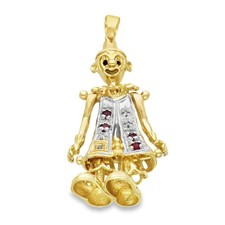 9ct Yellow Gold Diamond & Ruby