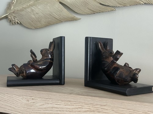 Bunny rabbit reading pair - pair, of