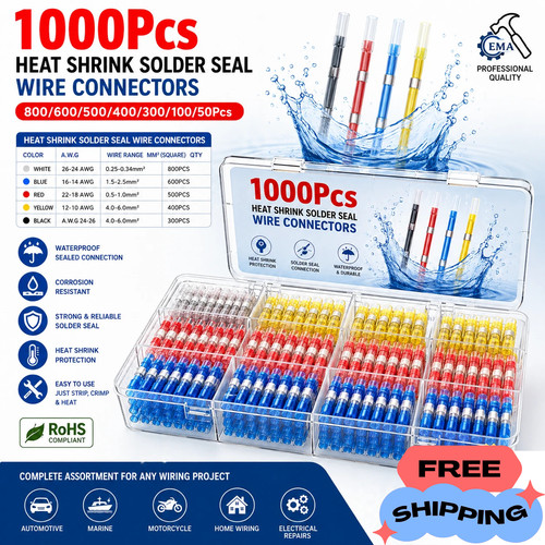 1000pcs waterproof solder - 1000pcs,