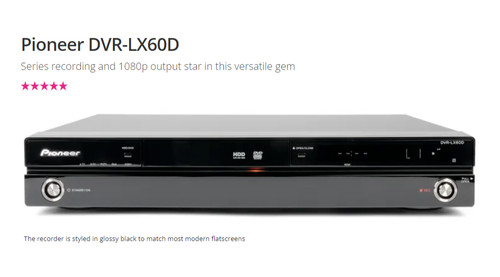 Pioneer dvr lx60d hdd - hdd, &