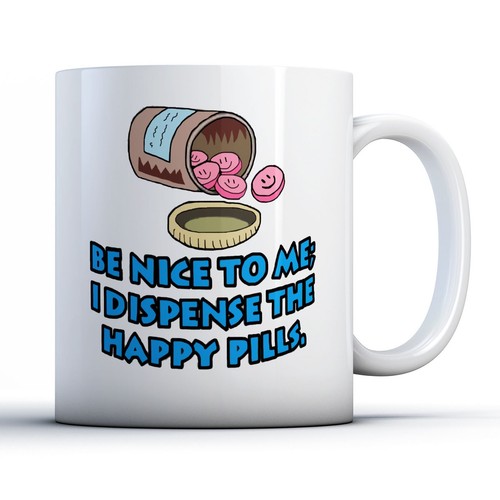 Pharmacist dispense happy - -,
