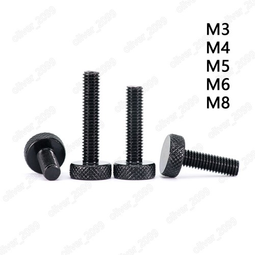 Dacromet black iron - black, knurled