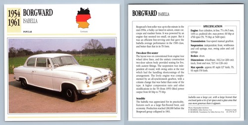 Borgward isabella 1954 - isabella, 1954-61