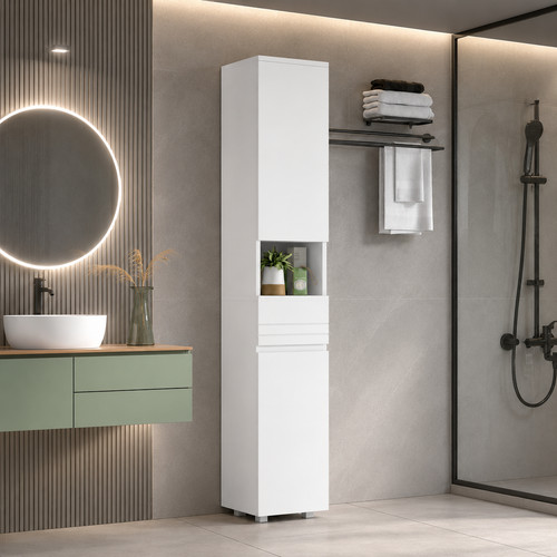 Tall bathroom storage - storage, cabinet