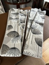 SANDERSON DANDELION CLOCK READY MADE LINED EYELET CURTAINS NEUTRAL 228 W x 228 L