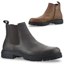 Mens wide fit zip chelsea - zip,