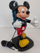 Vintage 1980s Disney Tyco Mickey Mouse Push Button Phone Telephone Working