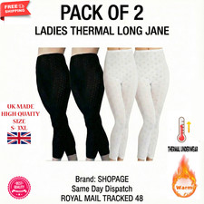 2 X Womens Ladies Thermal