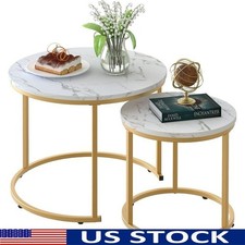Coffee Table Nesting White Set