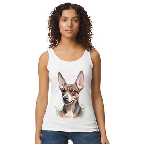 Rat terrier dog womens vest - rat,