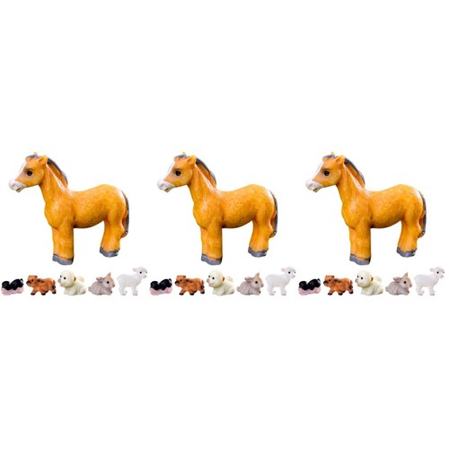 18pcs lightweight resin animal - 18pcs,