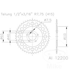 Esjot Rear Sprocket Aluminium