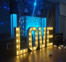 Giant 4ft Light Up LOVE Letters Wedding / Engagement Hire - West Midlands