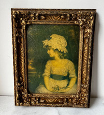ANTIQUE YOUNG GIRL lithograph