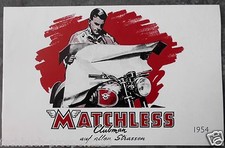 MATCHLESS BROCHURE 1954 SUPER