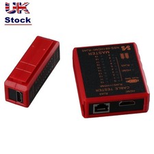 Plastic HDMI Wire Tester Battery Powered LAN Cable Detector  RJ11/RJ12/RJ45