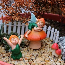 3Pcs Elf Statue Miniature