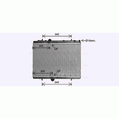Radiator for citroen - citroen, berlingo