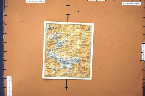 Original old antique - old, map