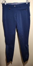 Derby House Pro Women's Breeches Navy 32R Gel Knee Patches Excellent Condition!