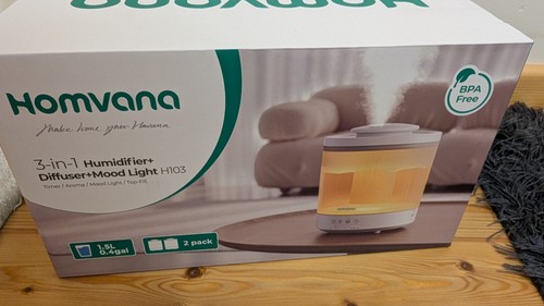 Homvana humidifier pack - 2-pack, 1.5l