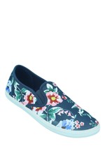 Ladies Canvas Slip-On Shoes In
