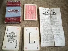 VINTAGE LEXICON CARD GAME
