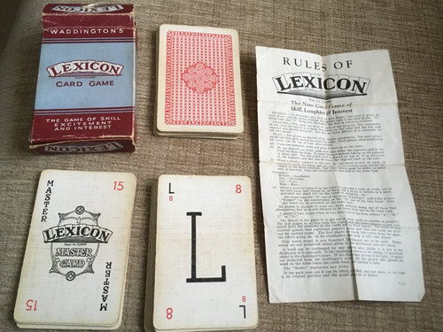Vintage lexicon card game - vintage,