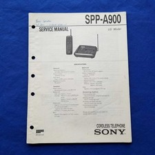 SONY SPP-A900 Service Manual
