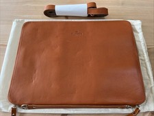 HARBER LONDON-NOMAD iPAD FOLIO-COGNAC CALF LEATHER-RARE LUXURY BRAND-RRP:£329